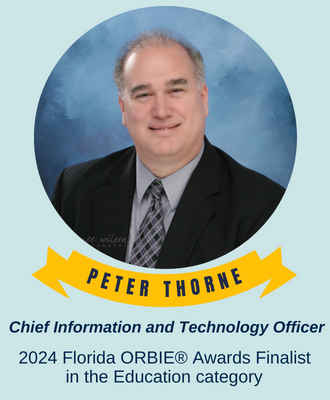  Peter Thorne 2024 Florida ORBIE Awards Finalist in Education